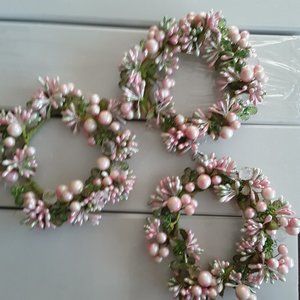 Valerie Parr Hill Candle Rings - Set of 3 PINK